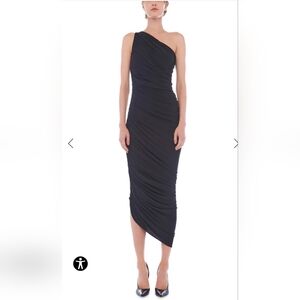 NORMA KAMALI Diana Gown - Black One-Shoulder Dress